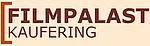 Logo vom Kino Filmpalast mit orangem Hintergrund und brauner Schrift
