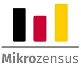 Mikrozensus Grafik mit drei Balken - schwarz, rot, gelb